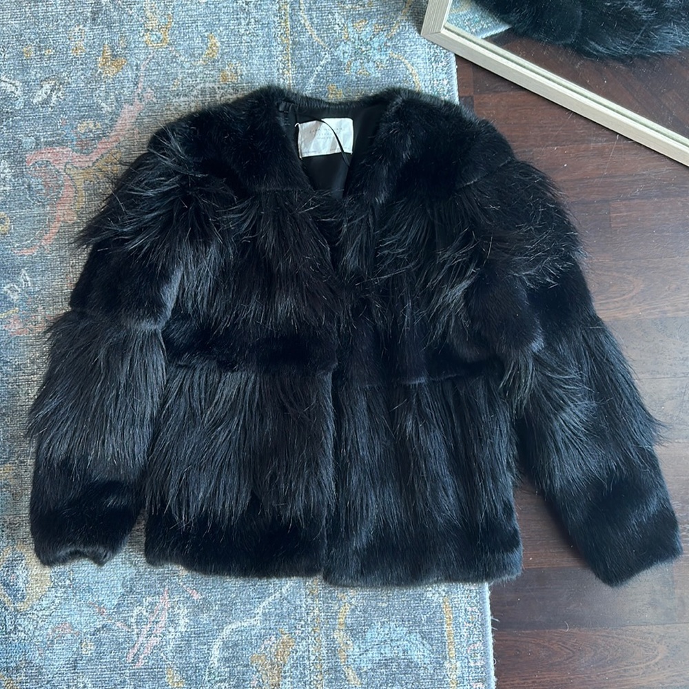 Zara Woman Faux Fur Jacket